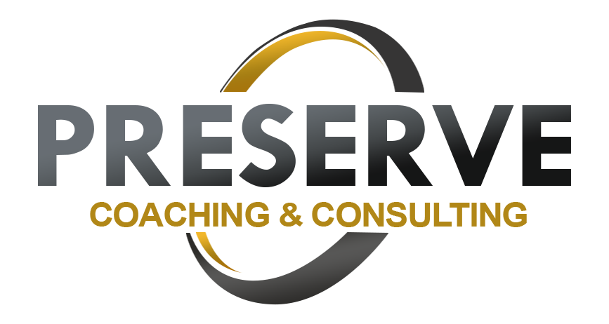 White backround Preserve Coaching business card 2019-2